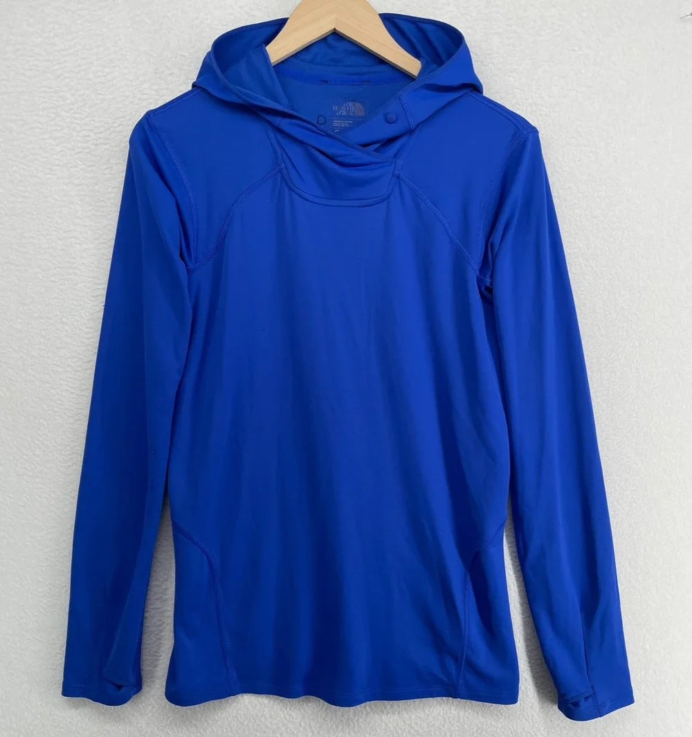 THE NORTH FACE Shirt Mens M FLASHDRY Dome Pullover Hoodie UPF50 Hiking Running